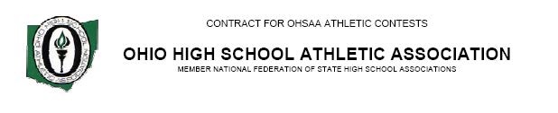 OHSAA Contract for Legends Meet